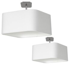 Griestu lampa NAPOLI WHITE/CHROME 1xE27 цена и информация | Потолочные светильники | 220.lv