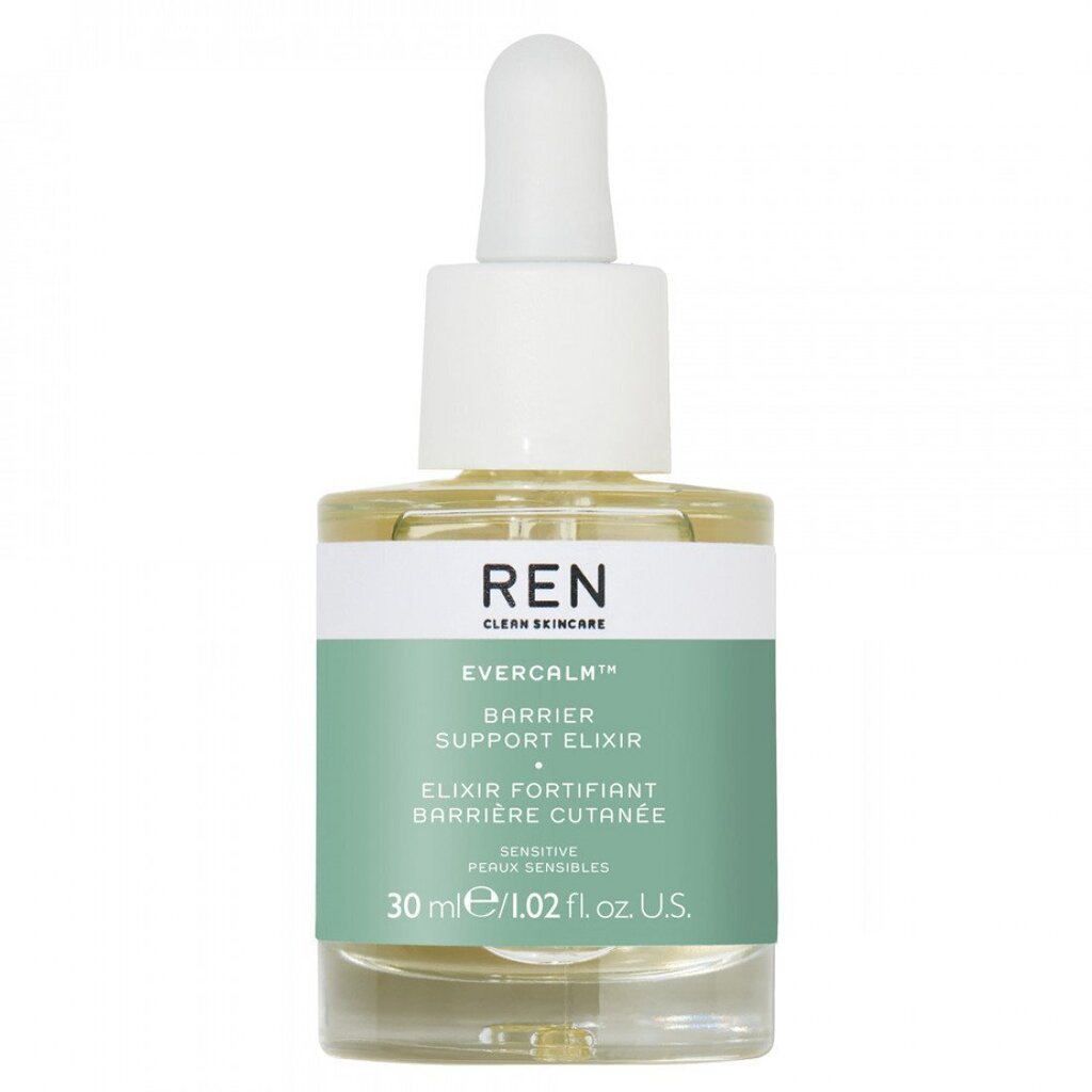 Nomierinošs sejas eliksīrs Ren Evercalm Barrier Support Elixir 30 ml cena un informācija | Serumi sejai, eļļas | 220.lv