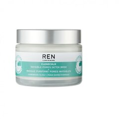 Глиняная очищающая маска для лица Ren Clearcalm Invisible Pores Detox 50 мл цена и информация | Маски для лица, патчи для глаз | 220.lv