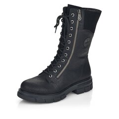 Высокие ботинки женские Rieker Z913100, черные цена и информация | Rieker Одежда, обувь и аксессуары | 220.lv