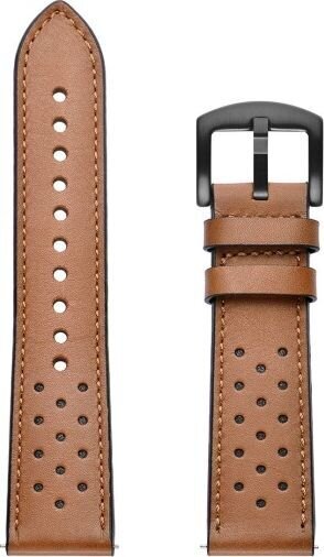 Watch Band Leather Brown цена и информация | Viedpulksteņu un viedo aproču aksesuāri | 220.lv