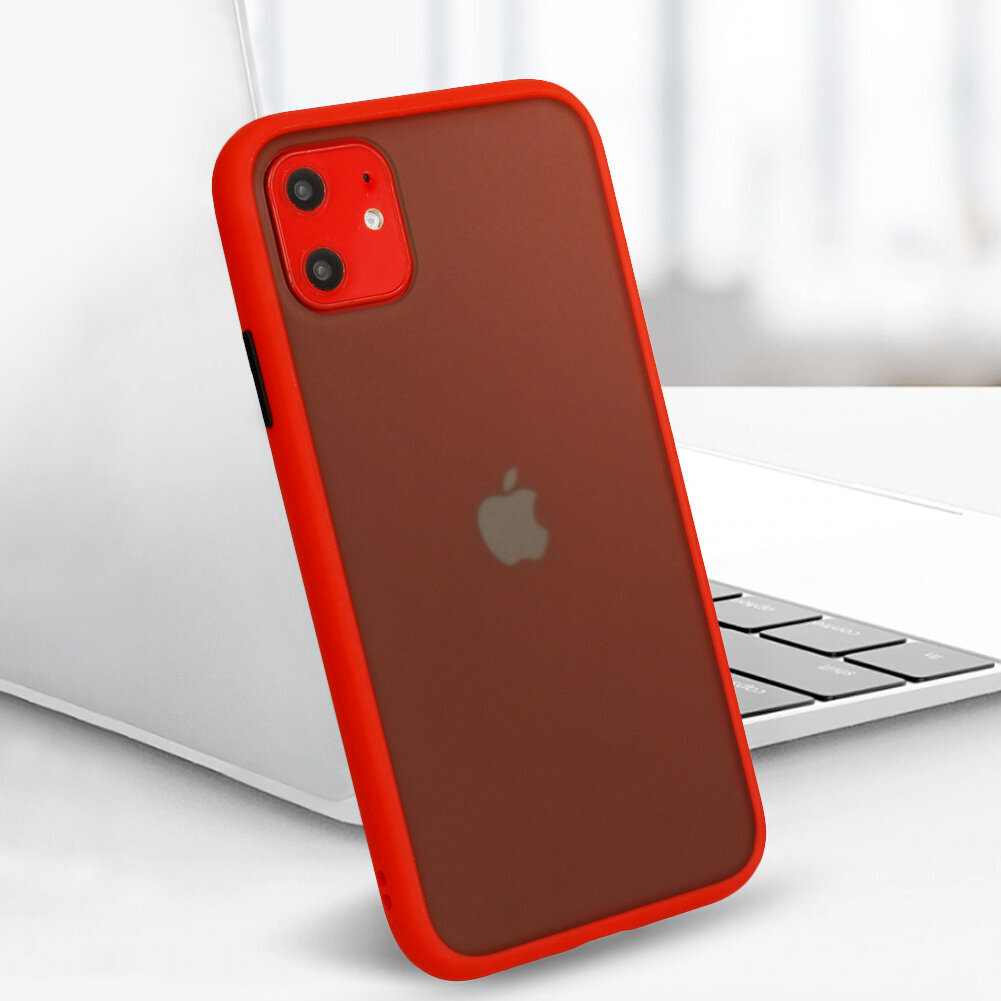 Telefona vāciņš Color Button - iPhone XR , sarkans cena un informācija | Telefonu vāciņi, maciņi | 220.lv