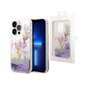 Vāciņš Guess Flower Glitter - iPhone 14 Pro, violets cena un informācija | Telefonu vāciņi, maciņi | 220.lv
