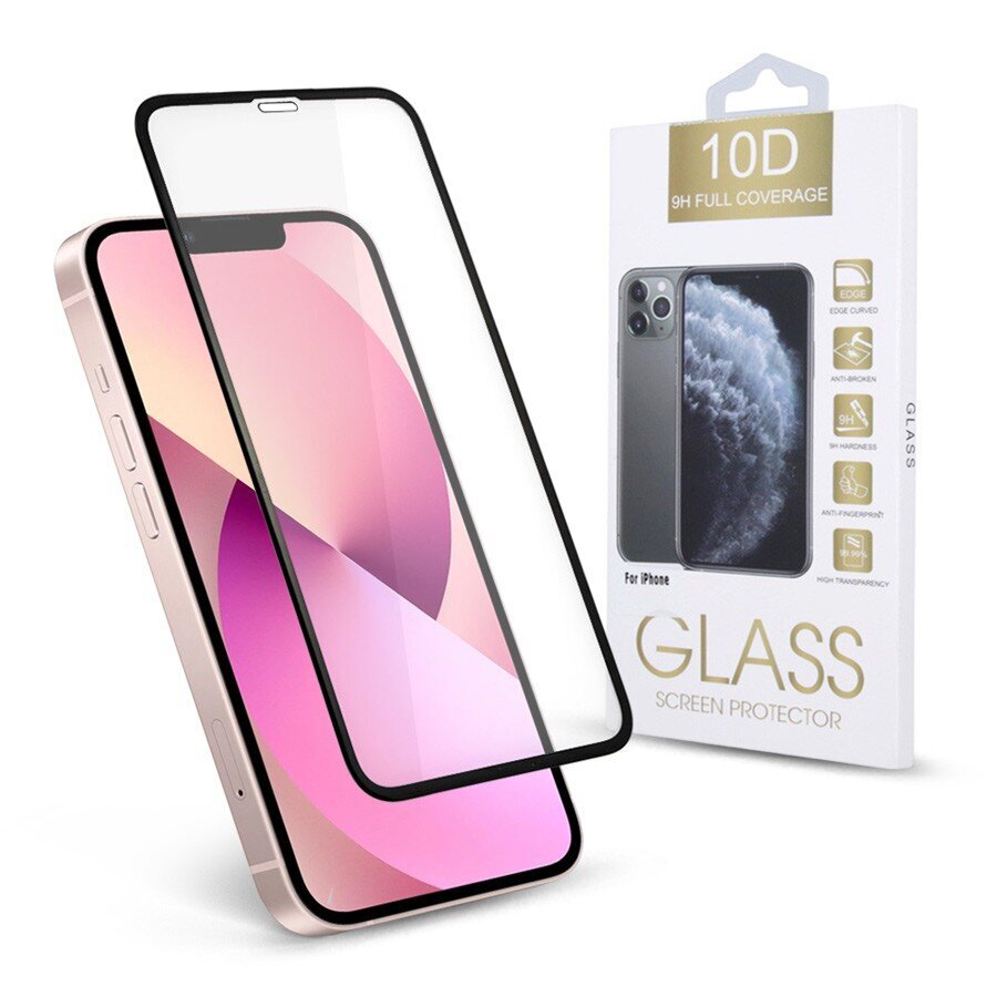 iPhone 14 Pro Max ekrāna aizsargstikliņš Full Glue 10D cena un informācija | Ekrāna aizsargstikli | 220.lv