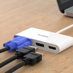 USB-разветвитель D-Link DUB-V310             Белый цена и информация | Адаптеры и USB разветвители | 220.lv