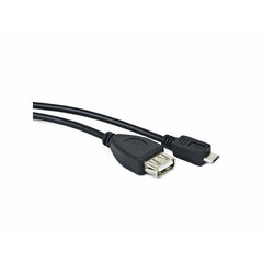 Кабель Micro USB Lanberg OEM-0006 Чёрный 15 cm цена и информация | Кабели и провода | 220.lv