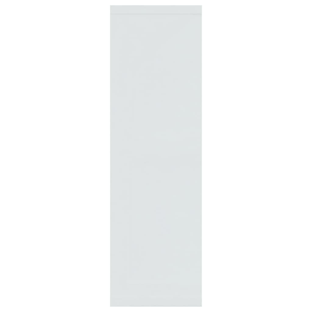 Sienas plaukts, balts, 85x16x52,5cm, apstrādāta koka, spīdīgs цена и информация | Plaukti | 220.lv