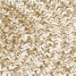 vidaXL paklājs, džuta, balts ar brūnu, 180 cm, roku darbs cena un informācija | Paklāji | 220.lv