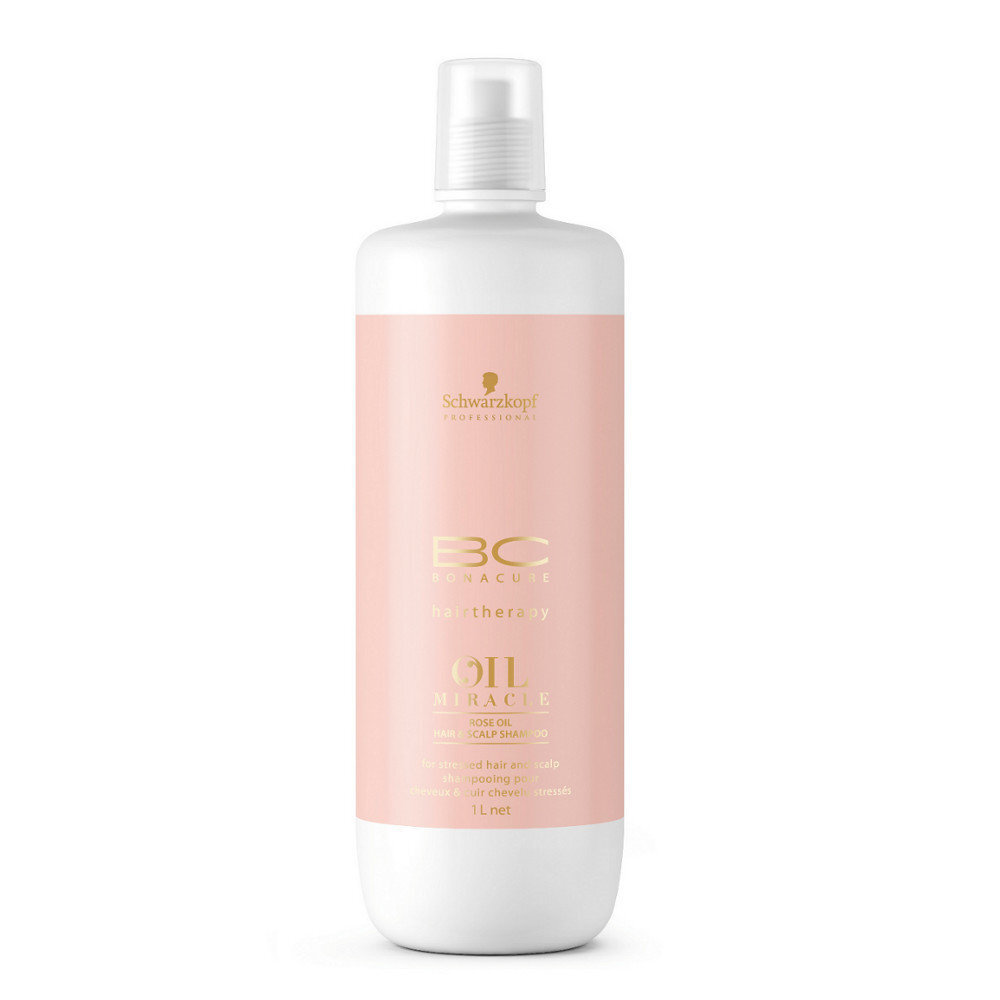 Barojošs šampūns ar rožu eļļu Schwarzkopf Professional BC Bonacure Oil Miracle Rose 1000 ml цена и информация | Šampūni | 220.lv