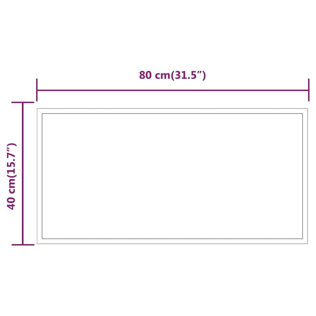 LED vannas istabas spogulis, 80x40cm цена и информация | Spoguļi | 220.lv