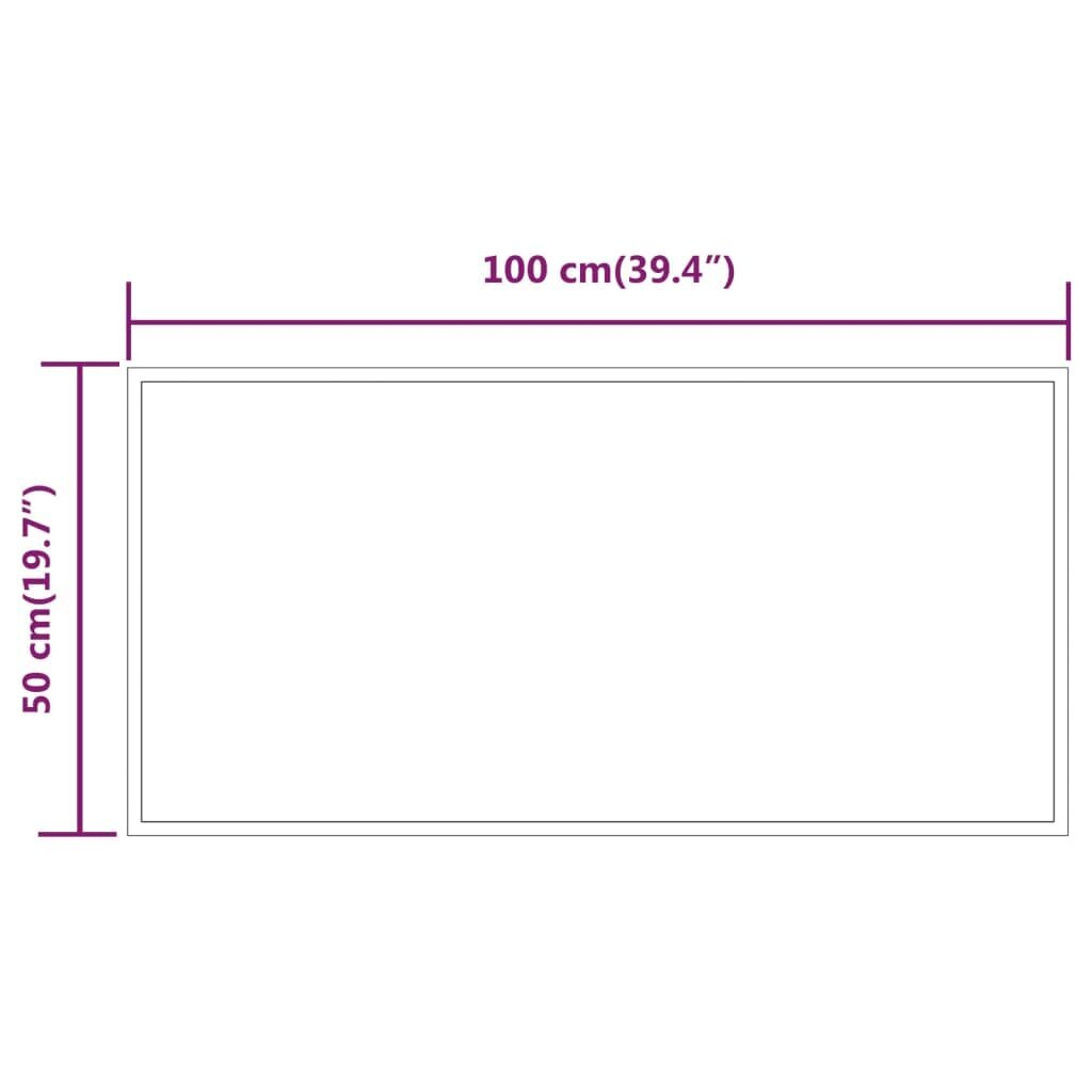 LED vannas istabas spogulis, 100x50cm cena un informācija | Spoguļi | 220.lv