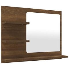 Vannas istabas spogulis, brūns ozols, 60x10,5x45cm, koks цена и информация | Шкафчики для ванной | 220.lv