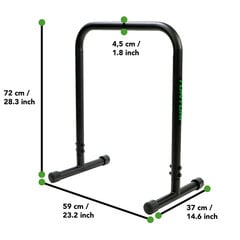 Набор поперечных Tunturi Parallettes, 59x37x72 см цена и информация | Турники | 220.lv