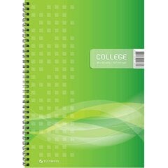 Piezīmju grāmatiņa College A4, 60 loksnes, 7 x 7 kvadrāti cena un informācija | Burtnīcas un papīra preces | 220.lv