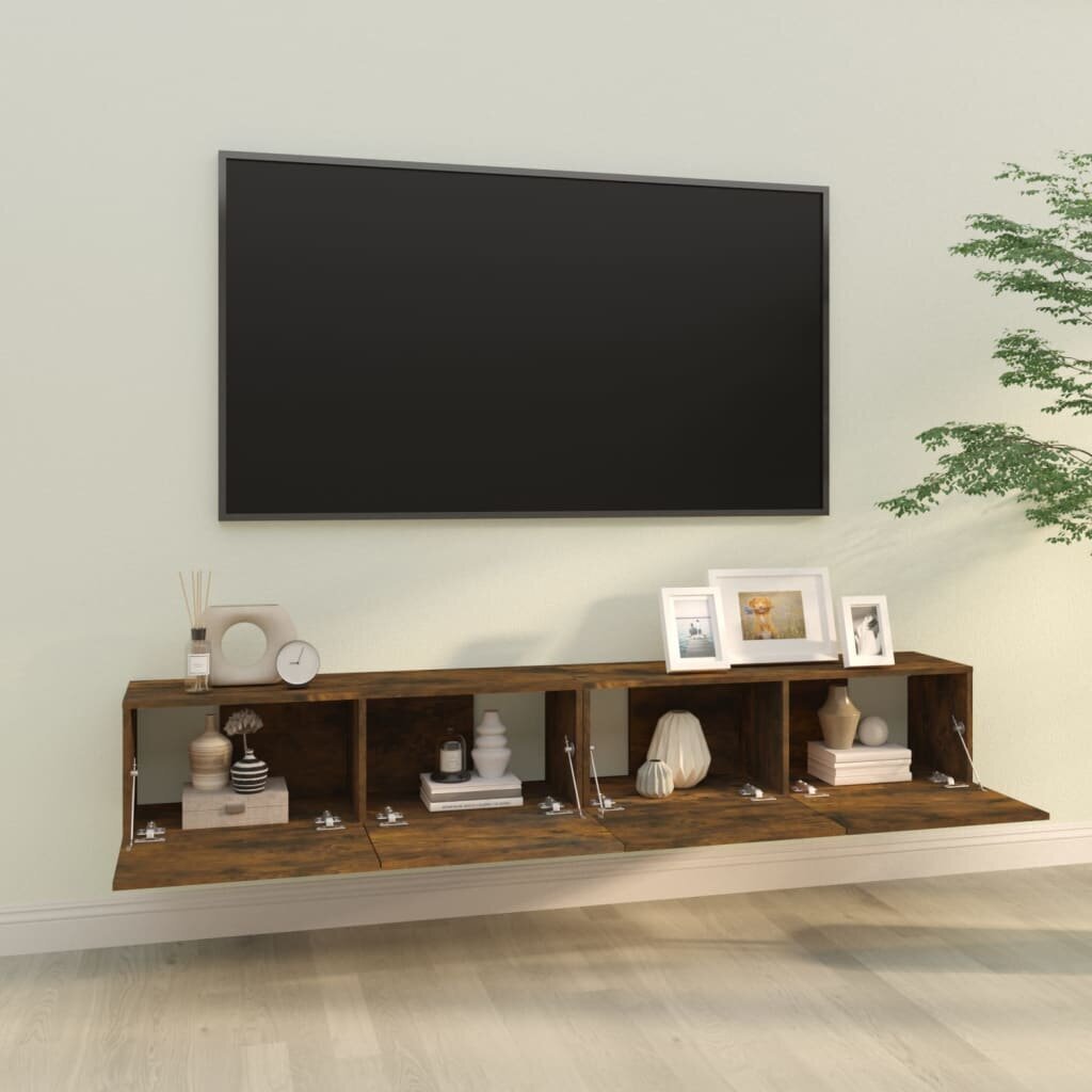 Televizora skapīši, 2gab., ozola, 100x30x30cm, koka cena un informācija | TV galdiņi | 220.lv