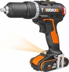 Combi drill impact WORX WX367.3 цена и информация | Шуруповерты, дрели | 220.lv