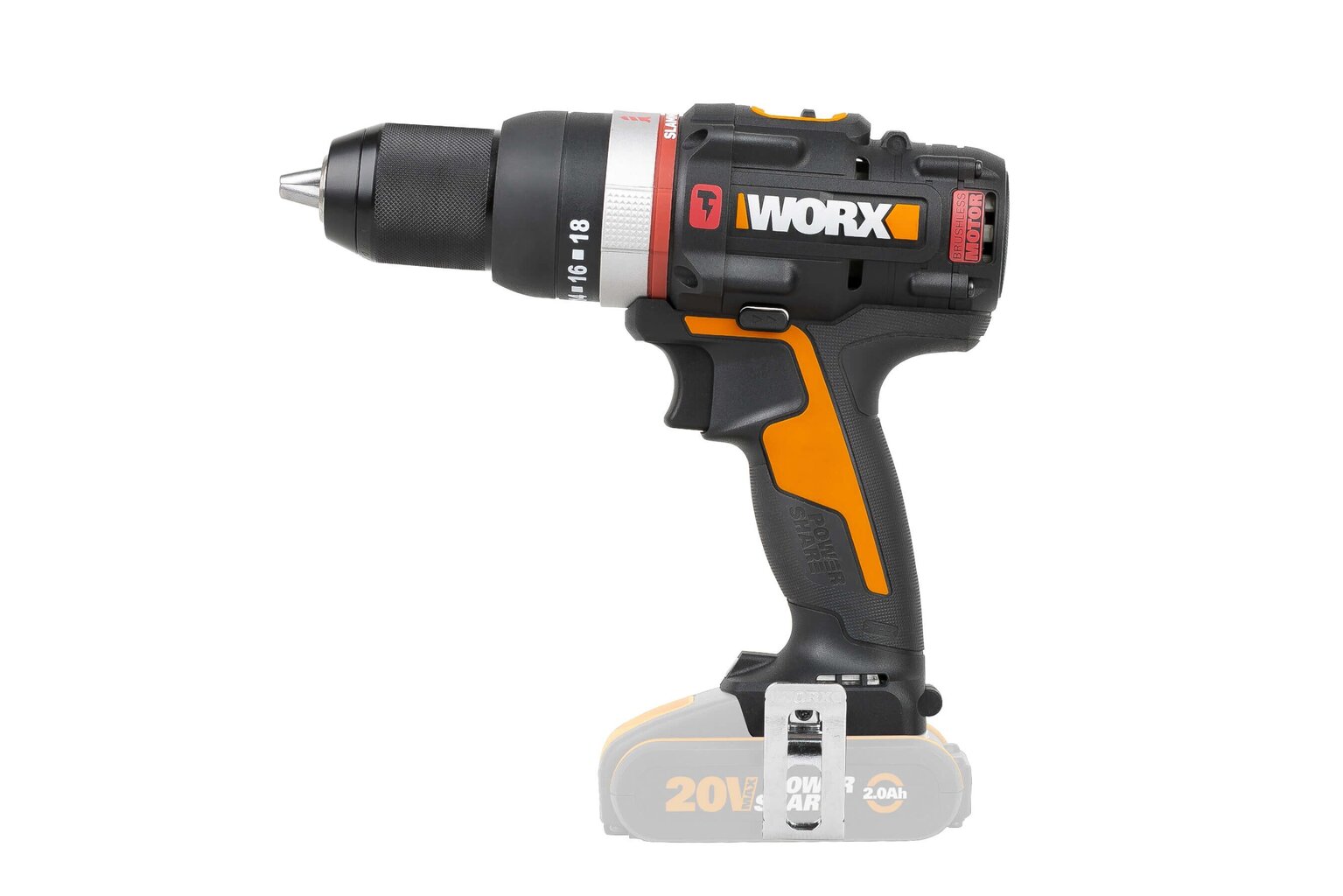 WORX WXJCR.9 drill 1600 RPM Keyless Black, Orange цена и информация | Skrūvgrieži, urbjmašīnas | 220.lv