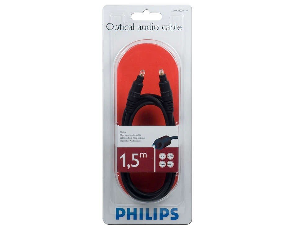 Philips Optiskā kabeļa audio 1,5 m цена и информация | Kabeļi un vadi | 220.lv