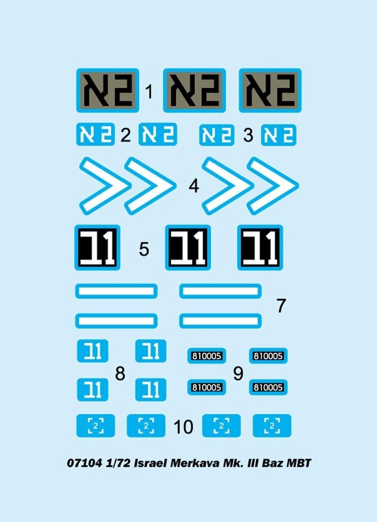 Trumpeter Plastmasas modelis Israel Merkava Mk.III Baz MBT cena un informācija | Kolekcionējamie modeļi | 220.lv