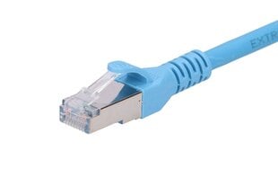 Extralink LAN Patchcord CAT.6A S / FTP 1m 10G ekranēts folijas vītā pāra tukšs varš cena un informācija | Kabeļi un vadi | 220.lv
