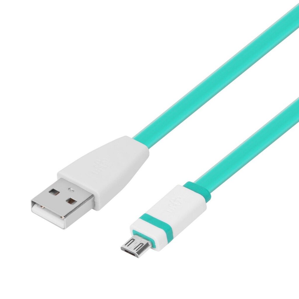 TB Mikro USB kabelis, 1 m, zaļš cena un informācija | Kabeļi un vadi | 220.lv