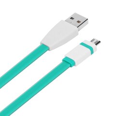 TB Кабель Micro USB 1 м. Зеленый цена и информация | Кабели и провода | 220.lv