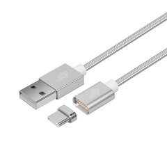 TB Magnētiskais kabelis USB C - USB, sudrabs, 1 m cena un informācija | Kabeļi un vadi | 220.lv