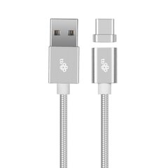 TB Magnētiskais kabelis USB C - USB, sudrabs, 1 m цена и информация | Кабели и провода | 220.lv