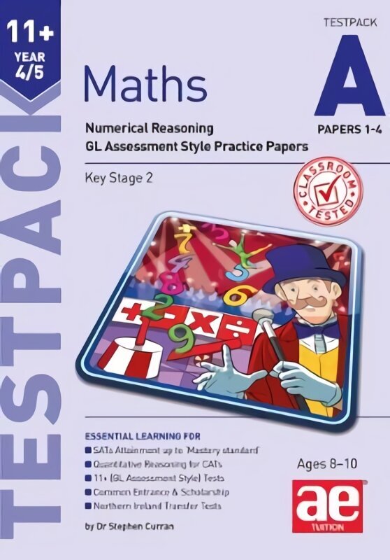 11plus Maths Year 4/5 Testpack a Papers 1-4: Numerical Reasoning Gl Assessment Style Practice Papers цена и информация | Grāmatas pusaudžiem un jauniešiem | 220.lv