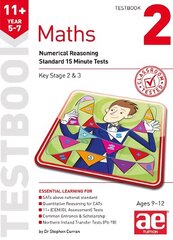 11plus Maths Year 5-7 Testbook 2: Numerical Reasoning Standard 15 Minute Tests цена и информация | Книги для подростков и молодежи | 220.lv