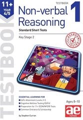 11plus Non-verbal Reasoning Year 4/5 Testbook 1: Standard Short Tests cena un informācija | Grāmatas pusaudžiem un jauniešiem | 220.lv