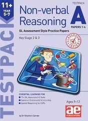 11plus Non-verbal Reasoning Year 5-7 Testpack A Papers 1-4: GL Assessment Style Practice Papers cena un informācija | Grāmatas pusaudžiem un jauniešiem | 220.lv