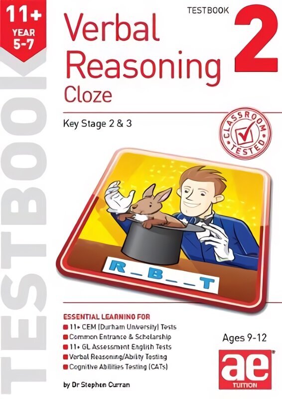 11plus Verbal Reasoning Year 5-7 Cloze Testbook 2 cena un informācija | Grāmatas pusaudžiem un jauniešiem | 220.lv