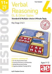 11plus Verbal Reasoning Year 5-7 GL & Other Styles Testbook 4: Standard & Multiple-choice 6 Minute Tests цена и информация | Книги для подростков и молодежи | 220.lv