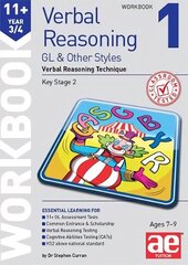 11plus Verbal Reasoning Year 3/4 GL & Other Styles Workbook 1: Verbal Reasoning Technique cena un informācija | Grāmatas pusaudžiem un jauniešiem | 220.lv
