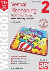 11plus Verbal Reasoning Year 3/4 GL & Other Styles Workbook 2: Verbal Reasoning Technique cena un informācija | Grāmatas pusaudžiem un jauniešiem | 220.lv