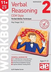 11plus Verbal Reasoning Year 5-7 CEM Style Workbook 2: Verbal Ability Technique cena un informācija | Grāmatas pusaudžiem un jauniešiem | 220.lv