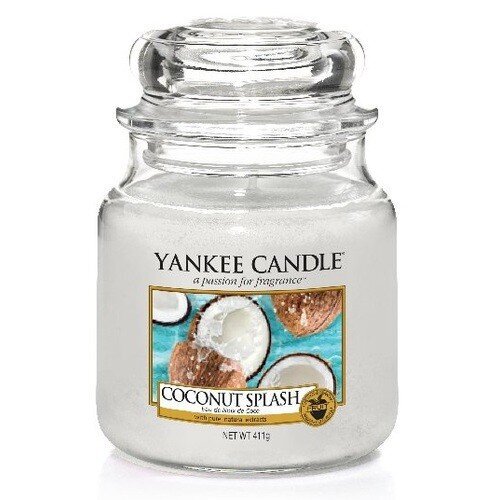 Yankee Candle Coconut Splash Candle - Scented svece, 104.0g cena un informācija | Sveces un svečturi | 220.lv