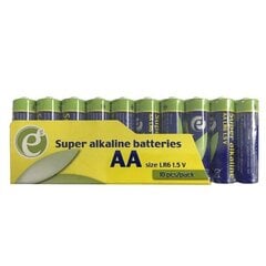 Щелочные батареи Gembird  AA, 10 шт. цена и информация | Батарейки | 220.lv