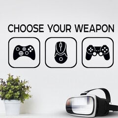 Choose your weapon настенная наклейка в детскую комнату цена и информация | Декоративные наклейки | 220.lv