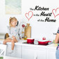 Virtuve ir mājas sirds Virtuve ir mājas sirds Sienas uzlīme Virtuve Citāts Mājas iekārtojums cena un informācija | Dekoratīvās uzlīmes | 220.lv