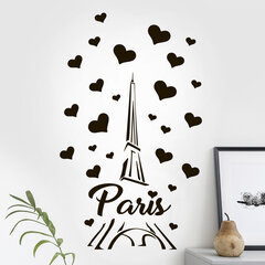 Париж - Эйфелева башня, виниловая наклейка на стену цена и информация | Декоративные наклейки | 220.lv