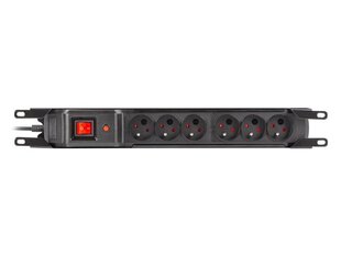 Armac Стойка Power Strip для защиты от перенапряжения 19 дюймов. M6 3м 6x230v черный M6/30/R/CZ цена и информация | Удлинители | 220.lv