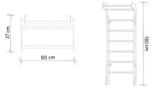 Zviedru siena SANRO BABY MINI-1, 180-65 cm цена и информация | Шведские стенки | 220.lv