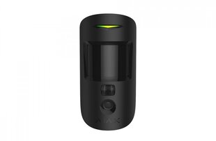AJAX Kustības sensors MotionCam PIR ar melnu kameru cena un informācija | Sensori | 220.lv