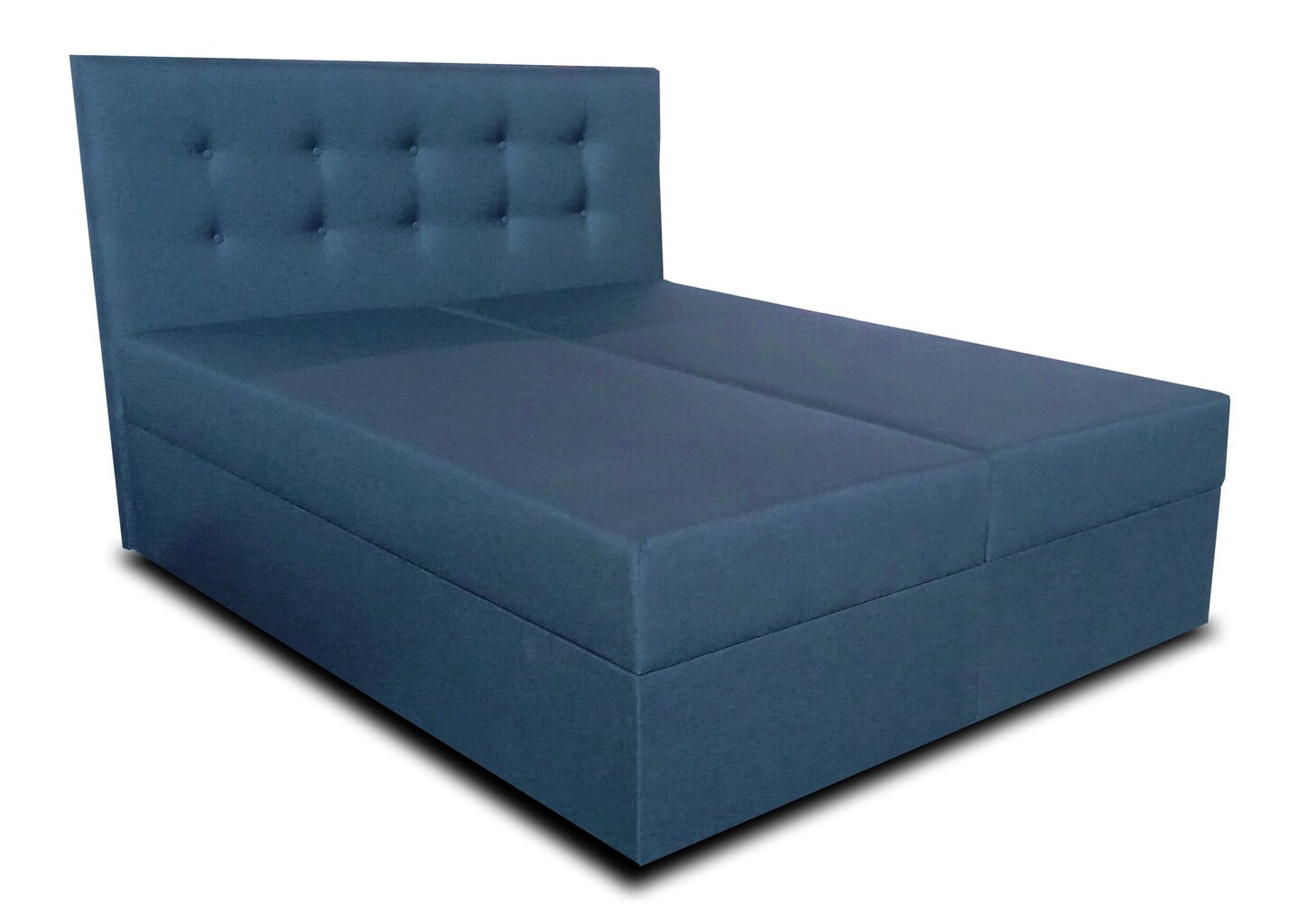 Kontinentālā gulta Platinum, 140x200 cm, tumši zils cena un informācija | Gultas | 220.lv