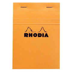 Piezīmju bloks A6/80 loksnes kvadrātveida Rhodia orange 80g, Clairefontaine /10 цена и информация | Тетради и бумажные товары | 220.lv