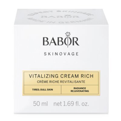 Krēms nogurušai, pelēkai ādai Babor Skinovage Vitalizing Cream Rich, 50 ml cena un informācija | Sejas krēmi | 220.lv
