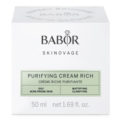 Intensīvs antibakteriāls krēms problemātiskai ādai Babor Skinovage Purifying Cream Rich, 50 ml cena un informācija | Sejas krēmi | 220.lv