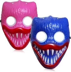 Huggy Wuggy Halovīna maska ballītei, zilā krāsā cena un informācija | Karnevāla kostīmi, maskas un parūkas | 220.lv